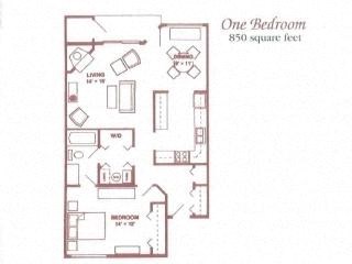 Woodbine Apartments 1 Bedroom 1 Bathroom